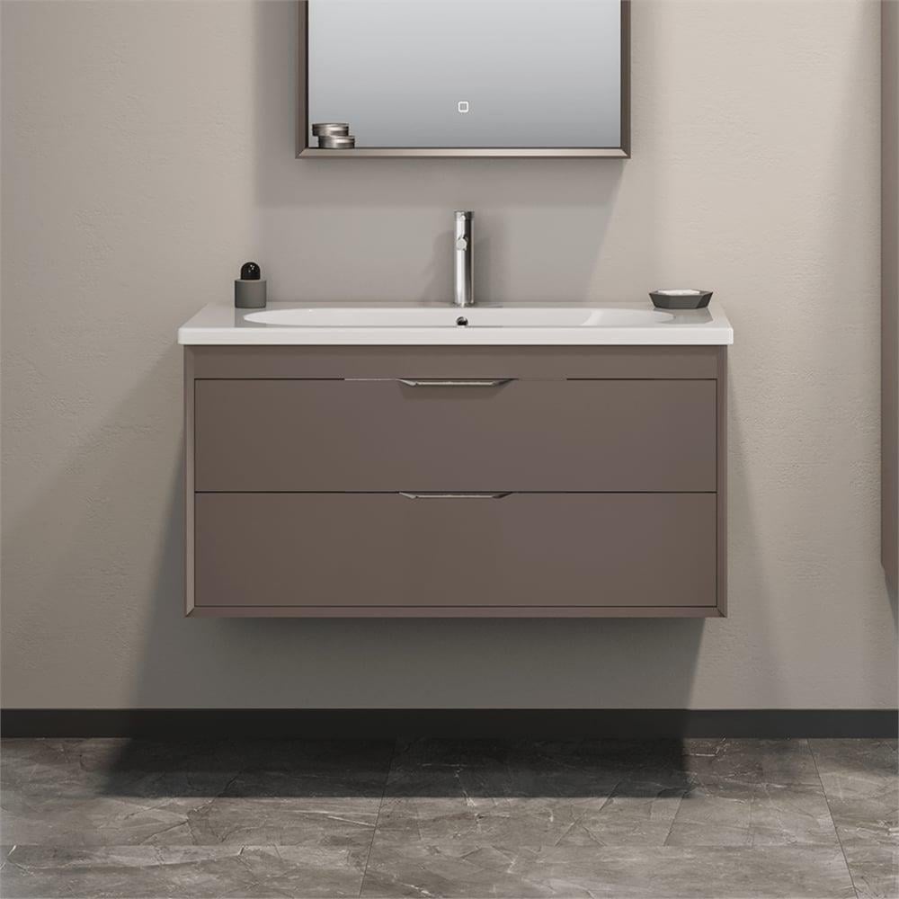 Orka Clay 100 cm Toprak Banyo Dolabı Alt Modül ve LavaboORKA5004199Lavabo Dolabı