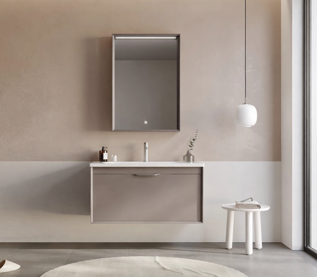 Orka Clay 100 cm Toprak Banyo Dolabı TakımıORKA5002254Banyo Dolabı Takımı