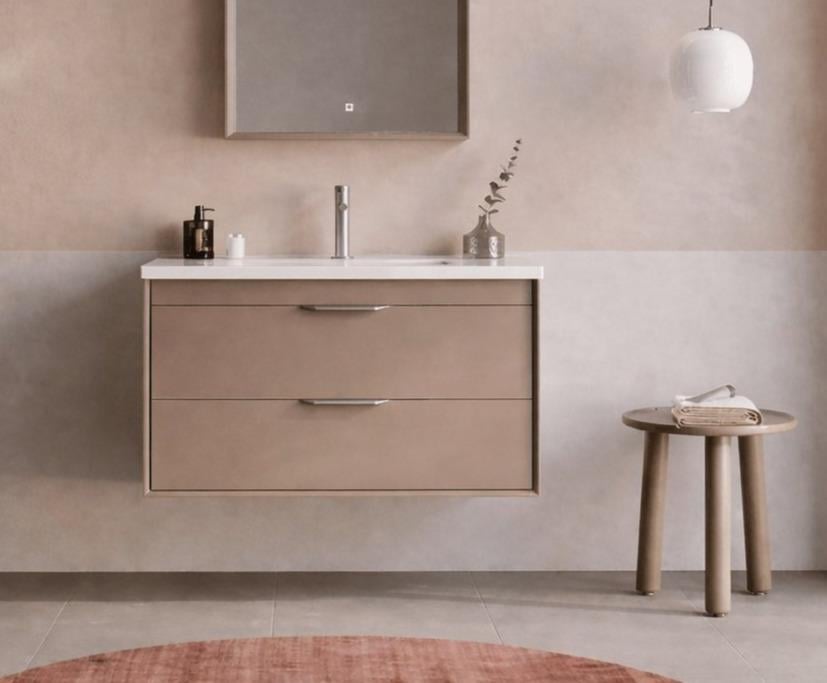 Orka Clay 80 cm Sahra Banyo Dolabı Alt Modül ve Lavabo (Çift Çekmeceli), 5004384ORKA5004384Lavabo Dolabı