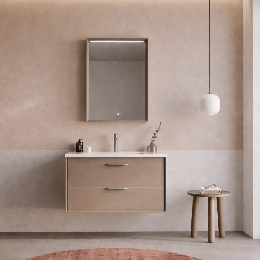 Orka Clay 80 cm Sahra Çekmeceli Banyo Dolabı TakımıORKA5004366Banyo Dolabı Takımı