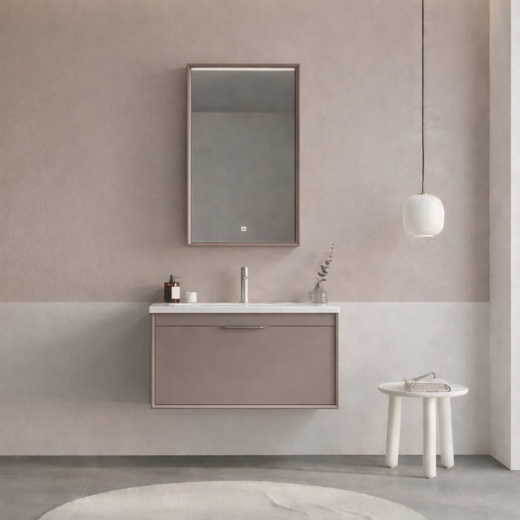 Orka Clay 80 cm Toprak Banyo Dolabı TakımıORKA5002257Banyo Dolabı Takımı
