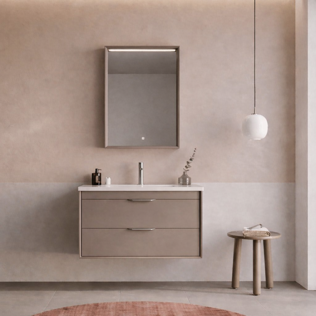 Orka Clay Banyo Dolabı Takımı, 80 cm, Toprak (Çift Çekmeceli), 5004365ORKA5004365Banyo Dolabı Takımı