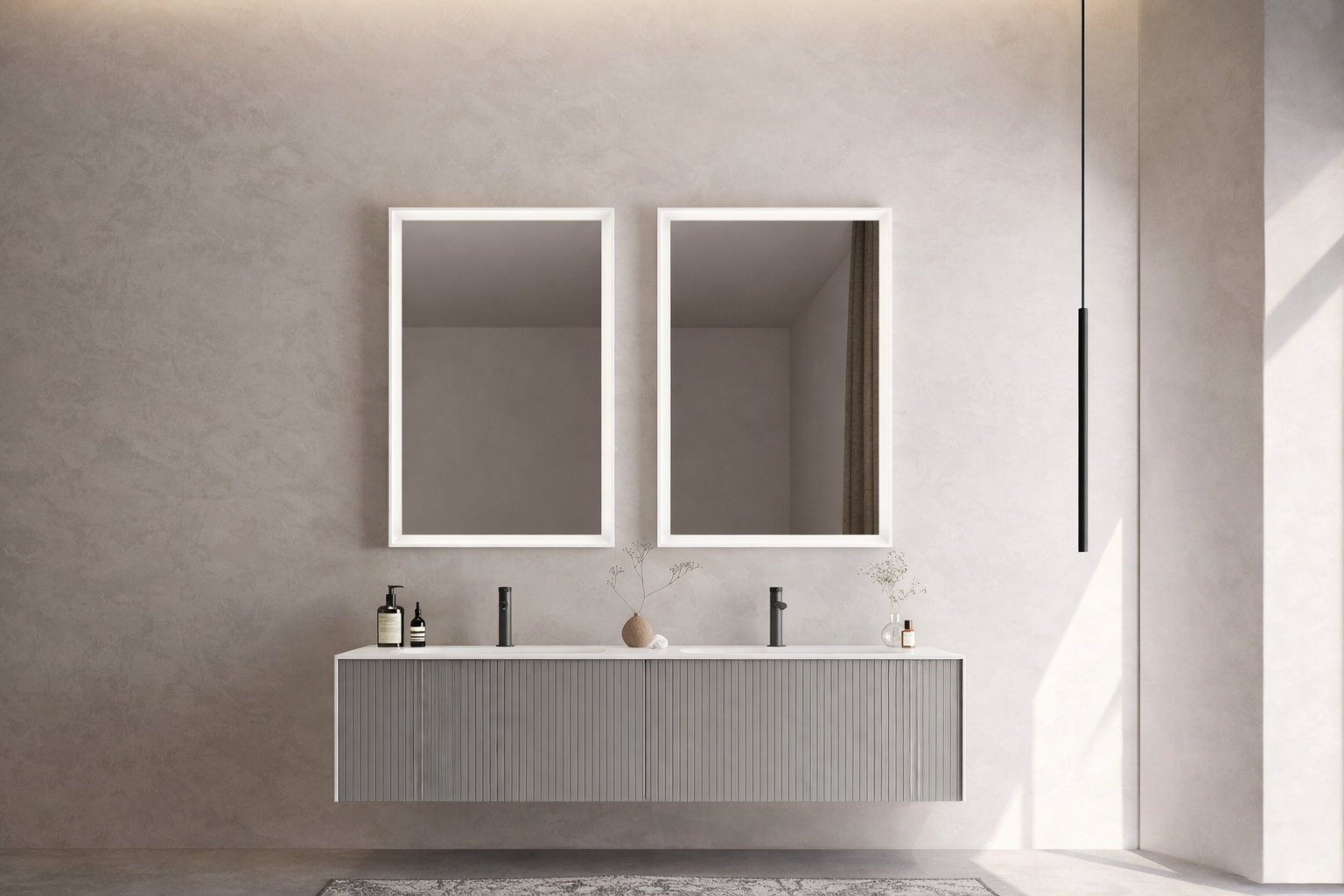 Orka Cube 160 cm Mat Vizon Banyo Dolabı TakımıORKA5000179Banyo Dolabı Takımı