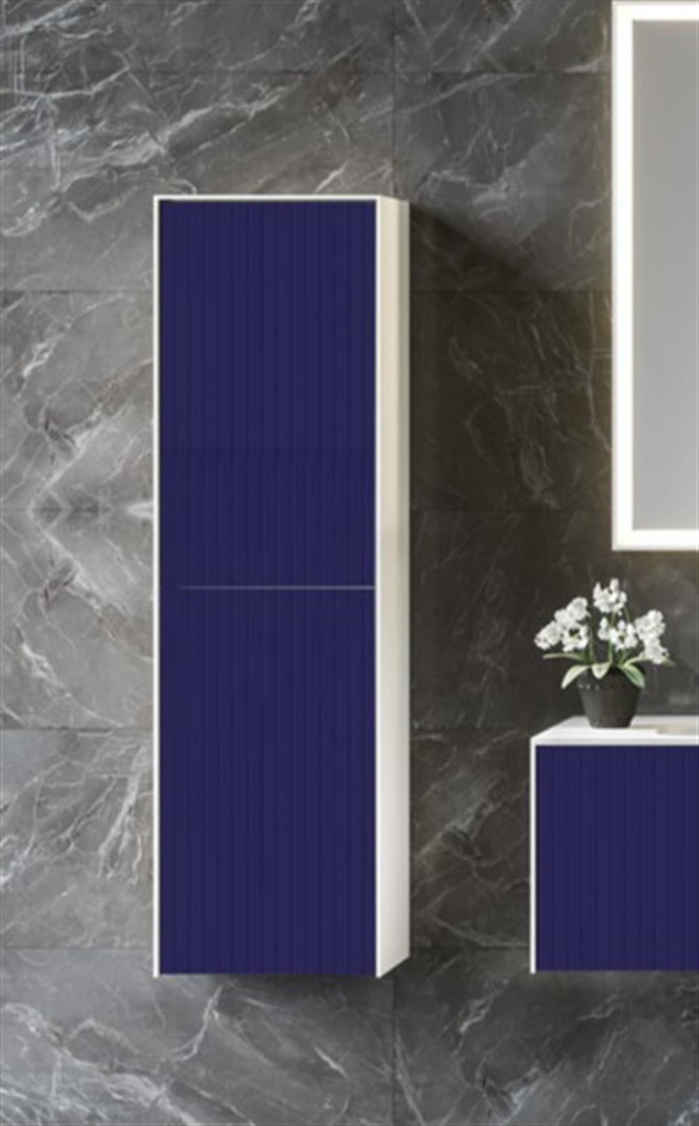 Orka Cube 40 cm Lacivert Banyo Boy Çamaşır DolabıORKA3000363Banyo Boy Dolabı Modelleri 