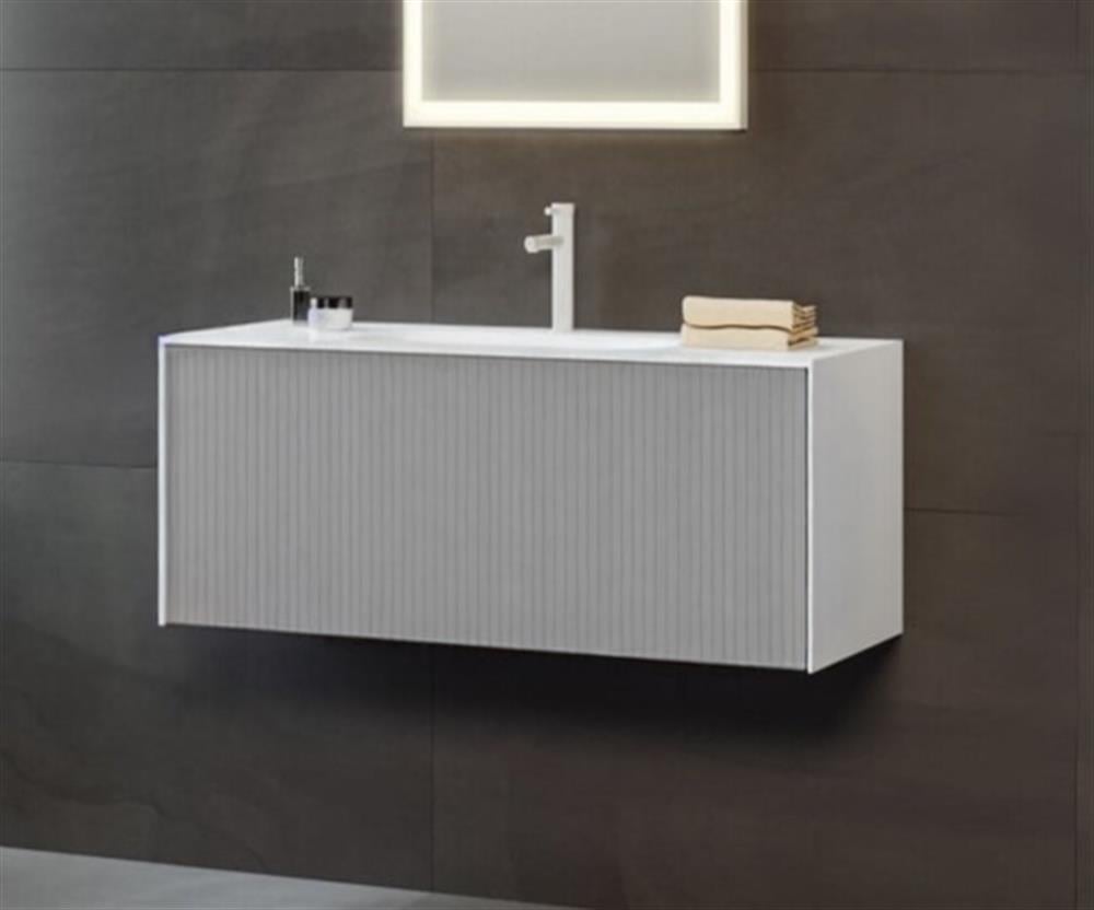 Orka Cube 80 cm Gri Banyo Dolabı Alt Modül ve LavaboORKA3000370Lavabo Dolabı