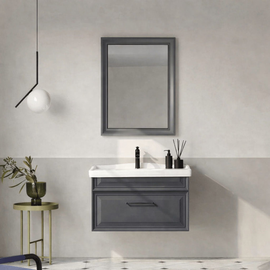 Orka Design Banyo Dolabı Takımı, 85 cm, Lake Mat Antrasit, 5000280ORKA5000280Banyo Dolabı Takımı