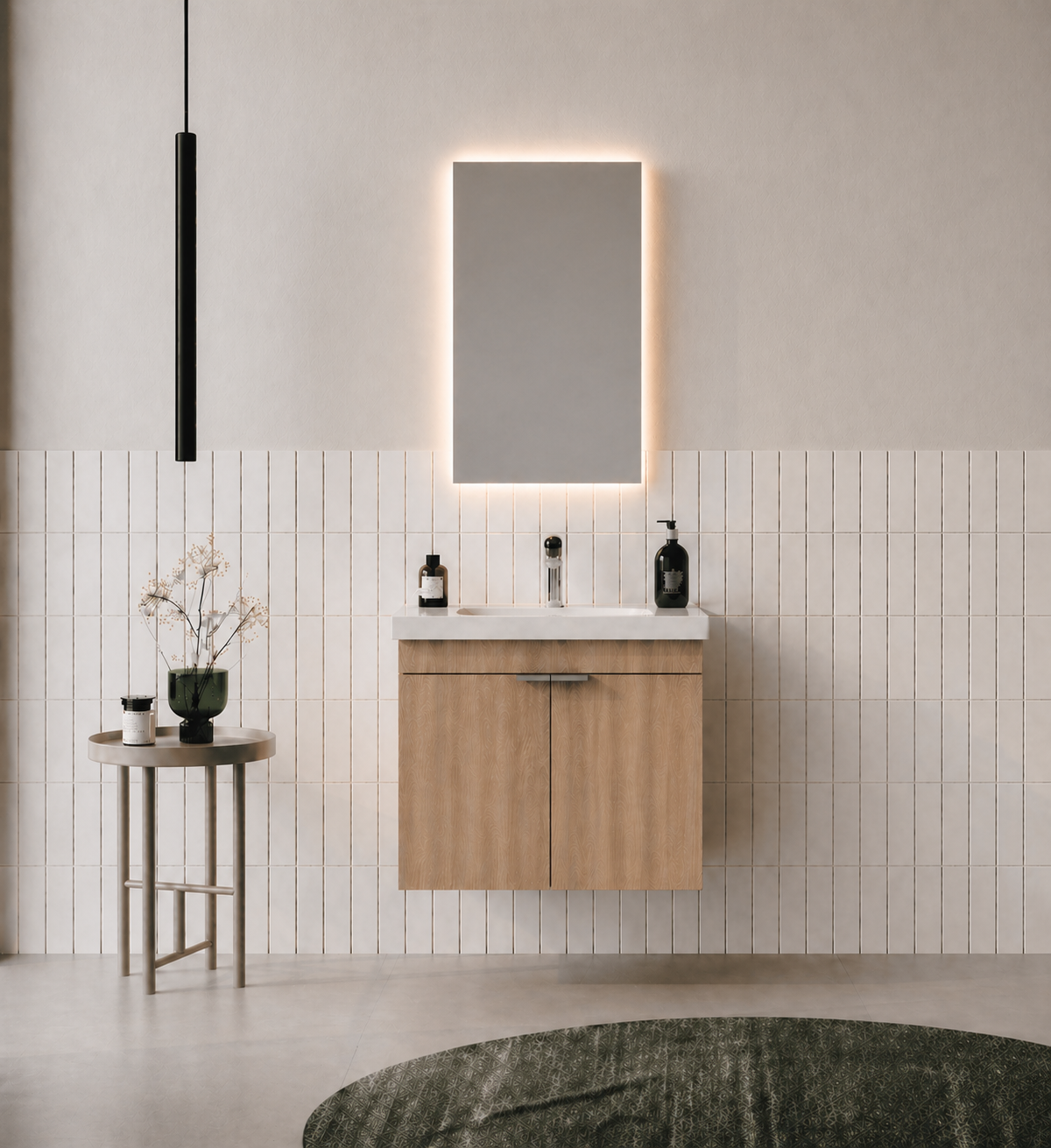 Orka Desna 50 cm, Budva, Banyo Dolabı Takımı, (Düz Ayna), 5007911ORKA5007911Banyo Dolabı Takımı