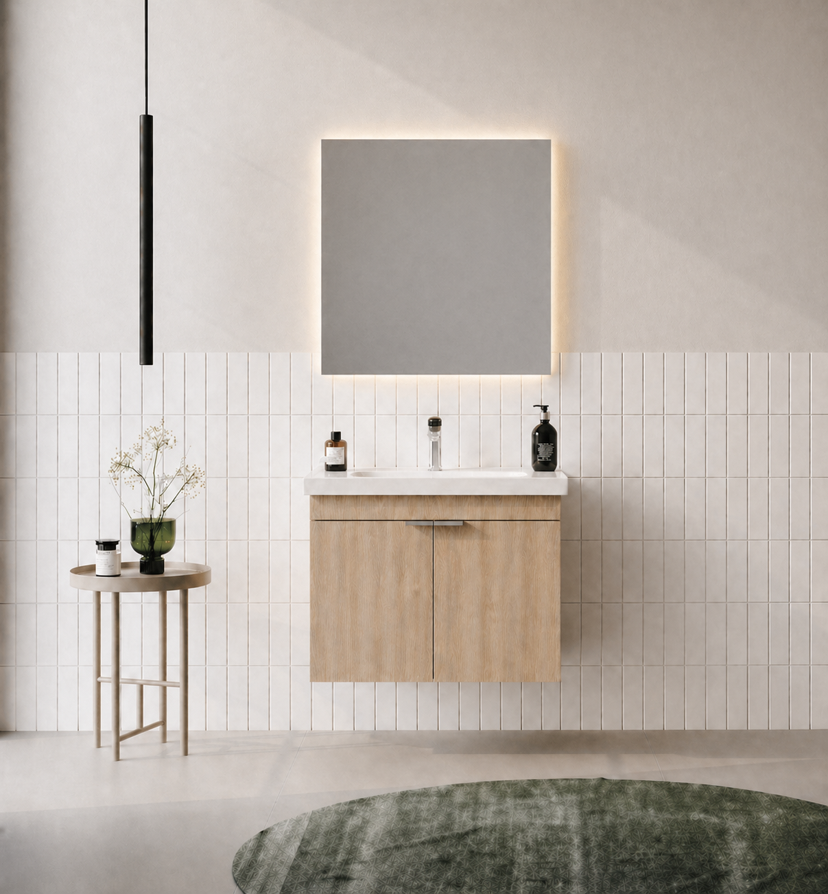 Orka Desna 60 cm, Budva, Banyo Dolabı Takımı, (Düz Ayna), 5008542ORKA5008542Banyo Dolabı Takımı