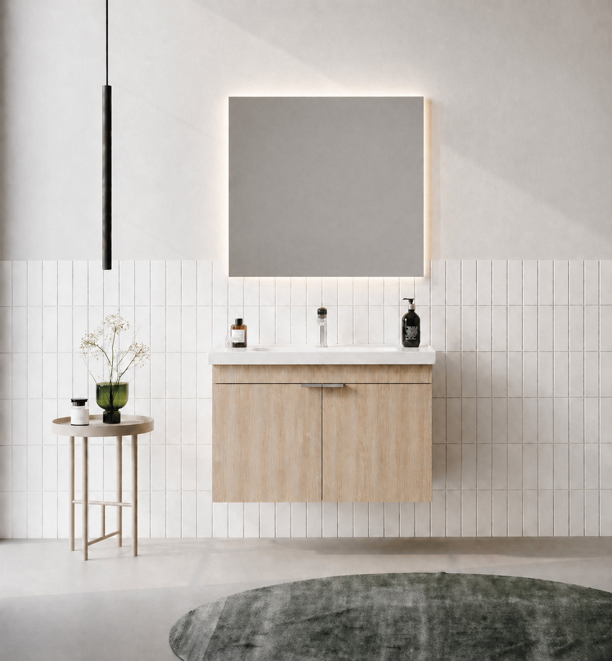 Orka Desna 80 cm, Budva, Banyo Dolabı Takımı, (Düz Ayna), 5008549ORKA5008549Banyo Dolabı Takımı