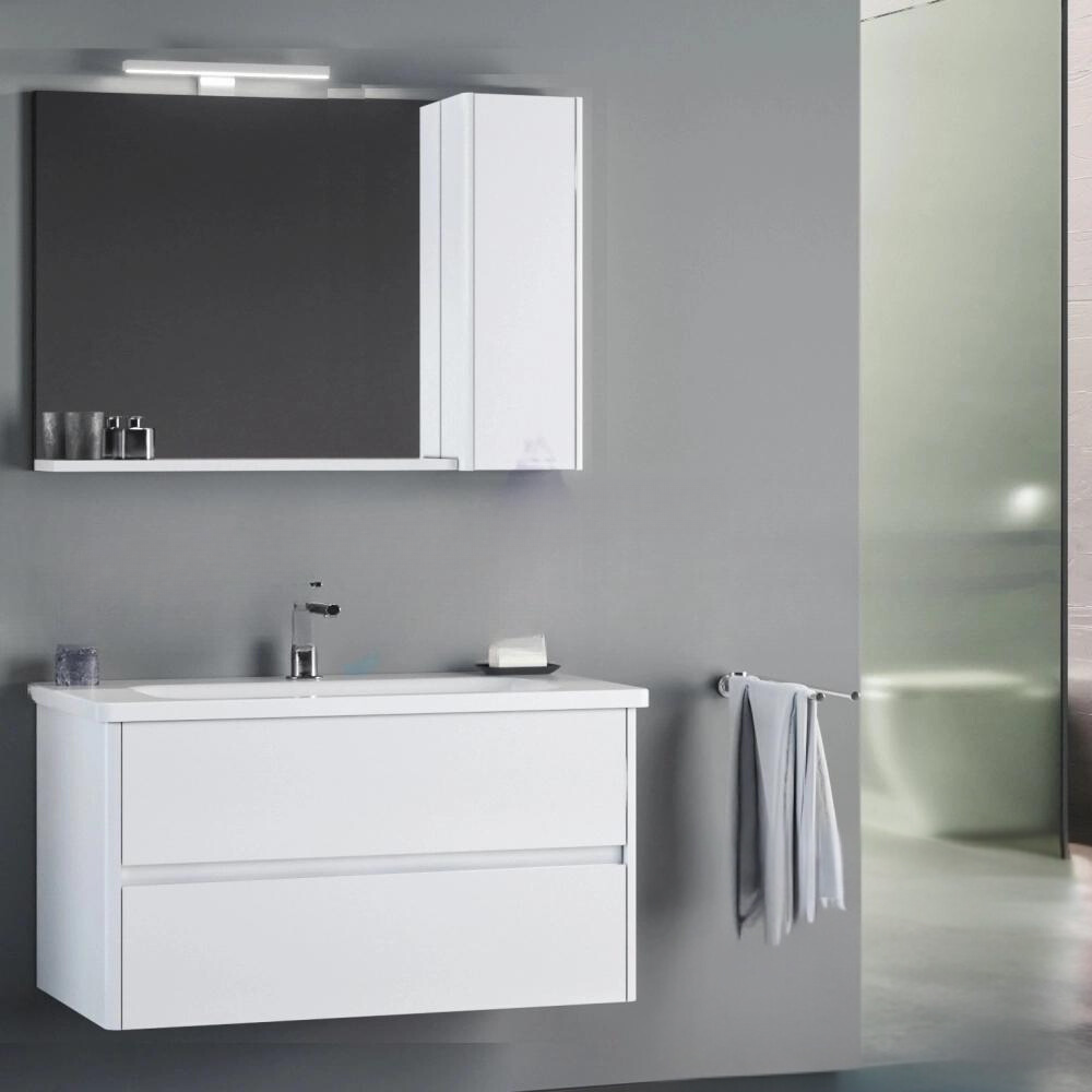 Orka Düden 100 cm Beyaz Banyo Dolabı TakımıORKA5002668Banyo Dolabı Takımı