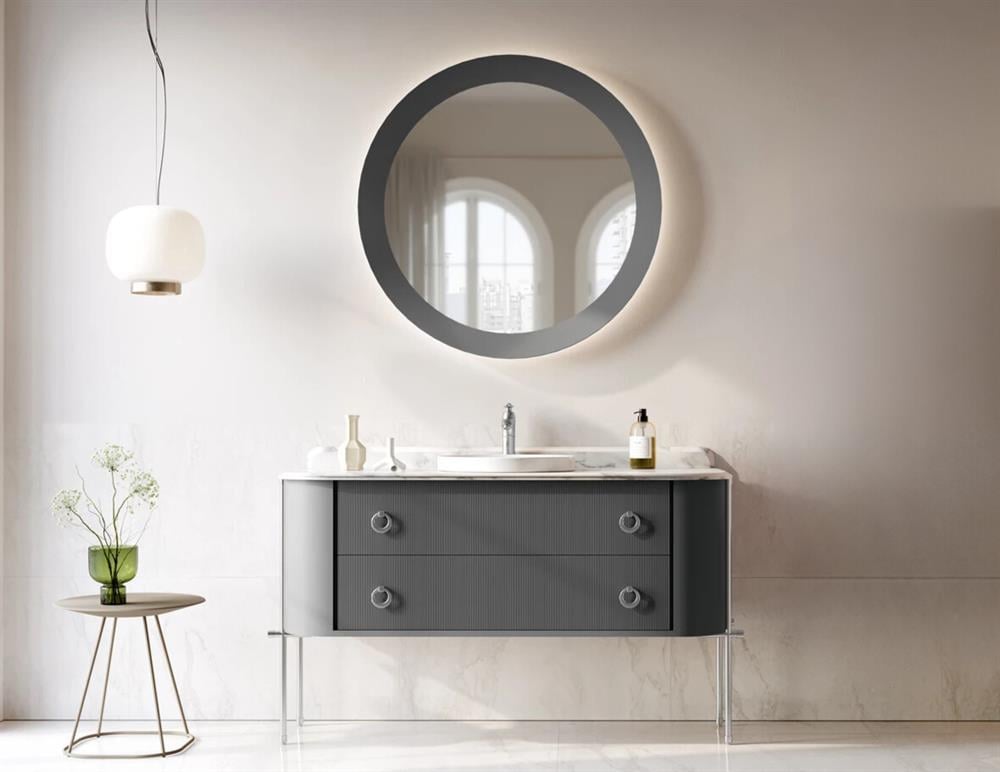 Orka Felice 140 cm Antrasit Lake Banyo Dolabı TakımıORKA5005039Banyo Dolabı Takımı