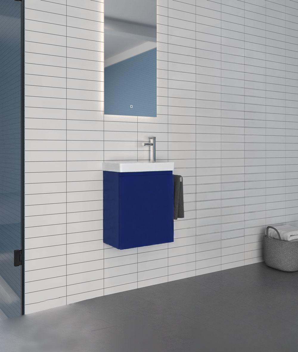 Orka Ferla 40 cm Mat Mavi Banyo Dolabı TakımıORKA5004328Banyo Dolabı Takımı