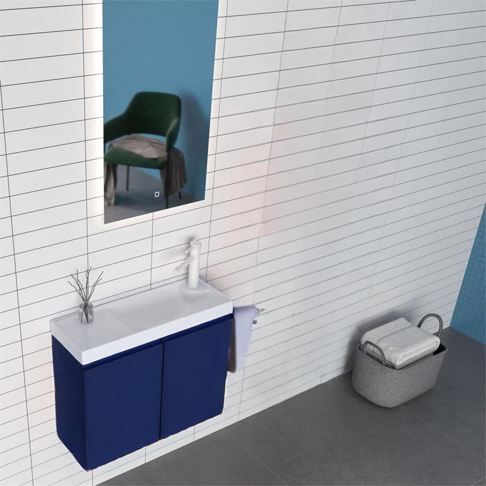 Orka Ferla 60 cm Mat Mavi Banyo Dolabı TakımıORKA5004333Banyo Dolabı Takımı