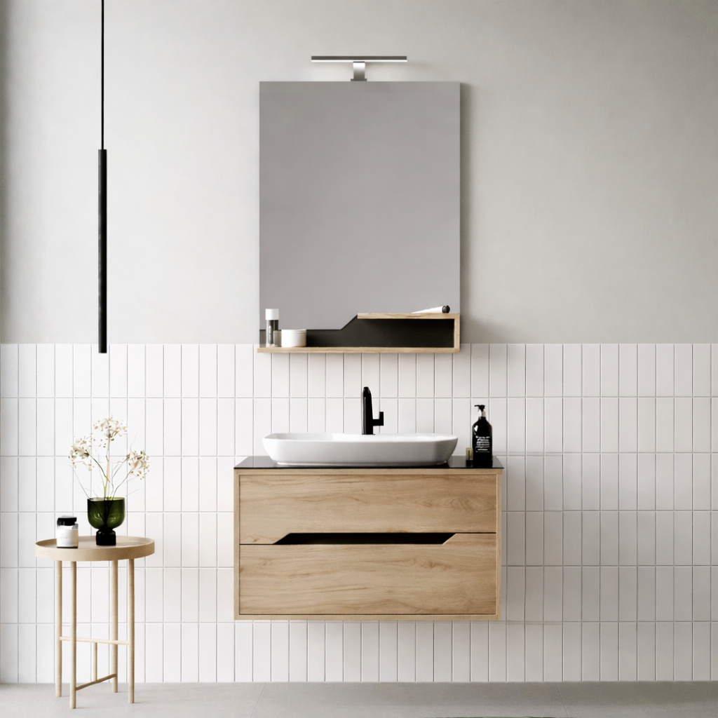 Orka Galia Banyo Dolabı Takımı, 80 cm, Legnano (Led Aydınlatmalı Ayna), 5000311ORKA5000311Banyo Dolabı Takımı