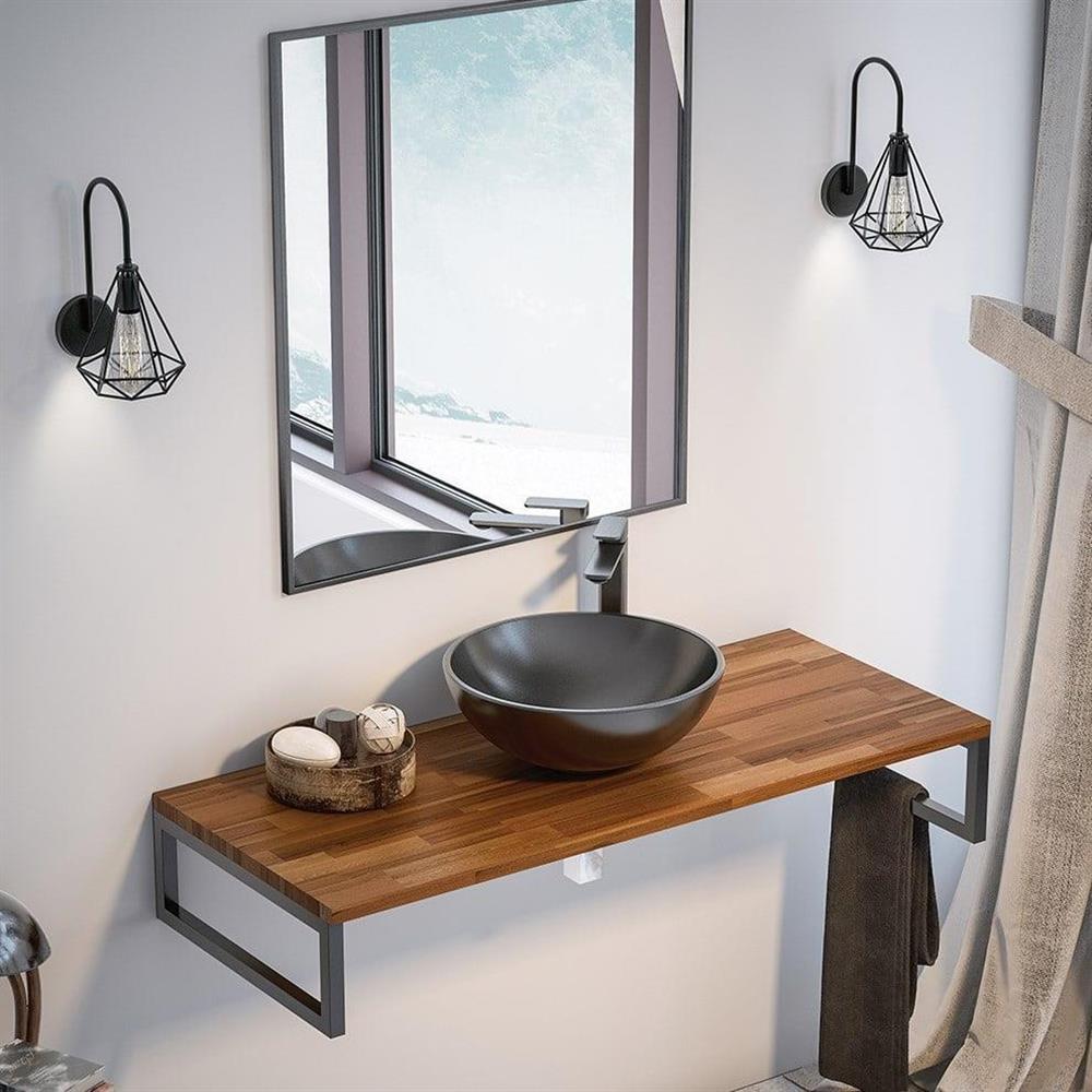 Orka Kestel 95 cm Ceviz Banyo Dolabı TakımıORKA5000360Banyo Dolabı Takımı