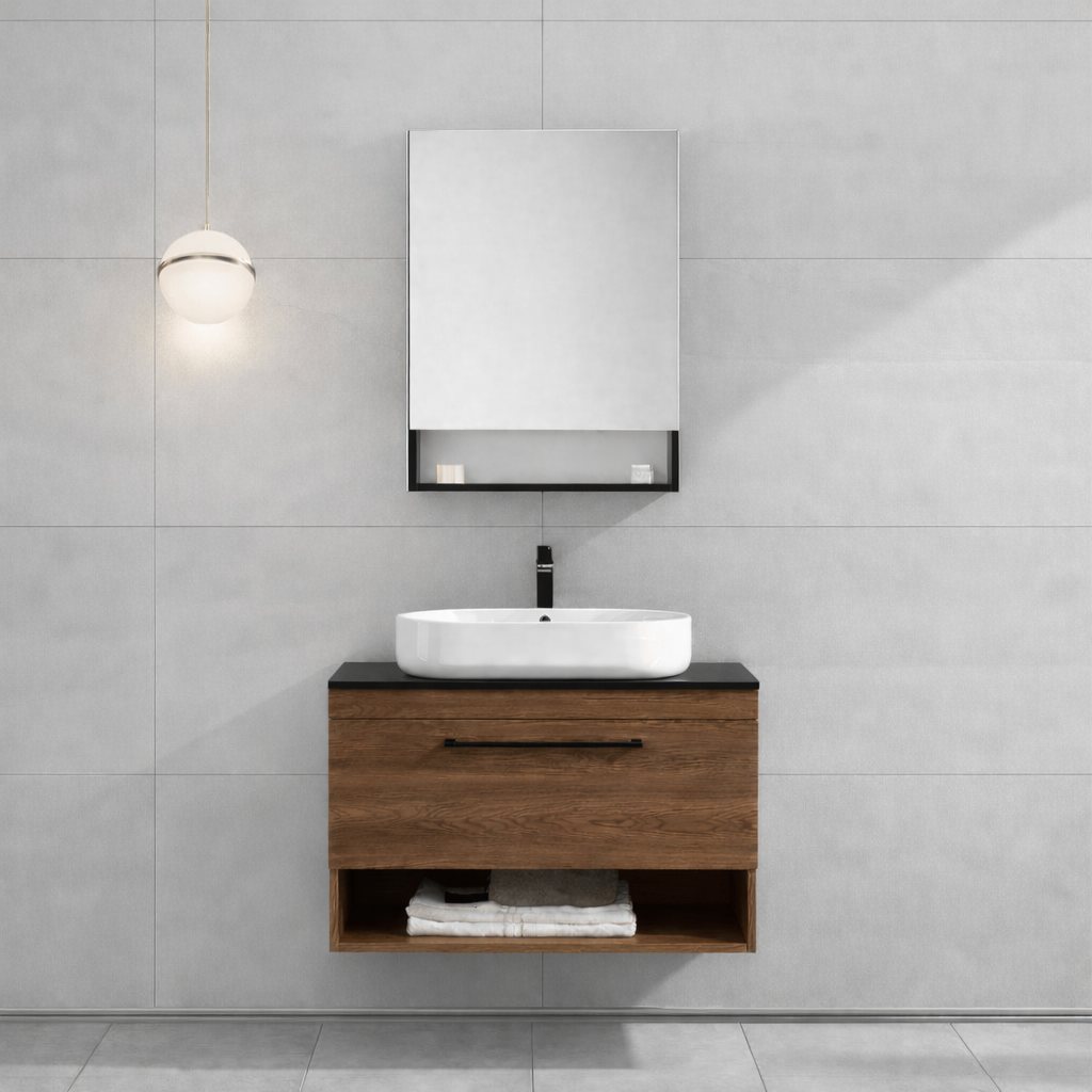 Orka Knidos Banyo Dolabı Takımı, 70 cm, Navaro (Dolaplı Ayna), 5000344ORKA5000344Banyo Dolabı Takımı