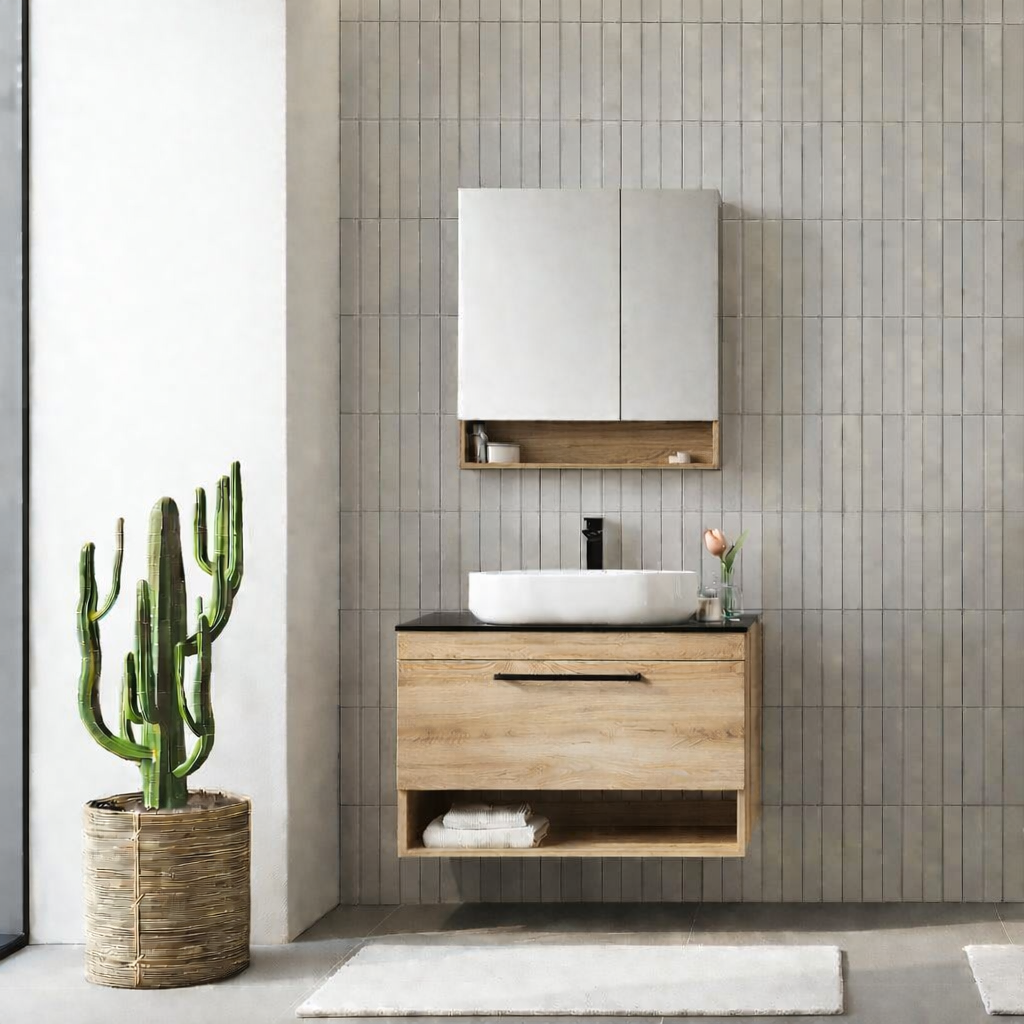Orka Knidos Banyo Dolabı Takımı, 90 cm, Legnona (Dolaplı Ayna), 5000352ORKA5000352Banyo Dolabı Takımı