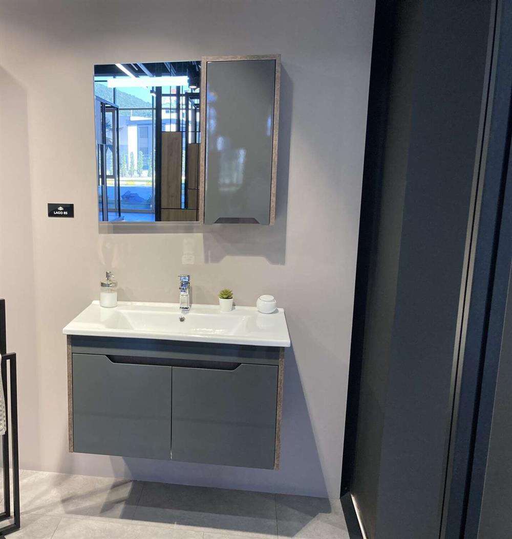 Orka Lago 85 cm Antrasit Banyo Dolabı TakımıORKA5004970Banyo Dolabı Takımı