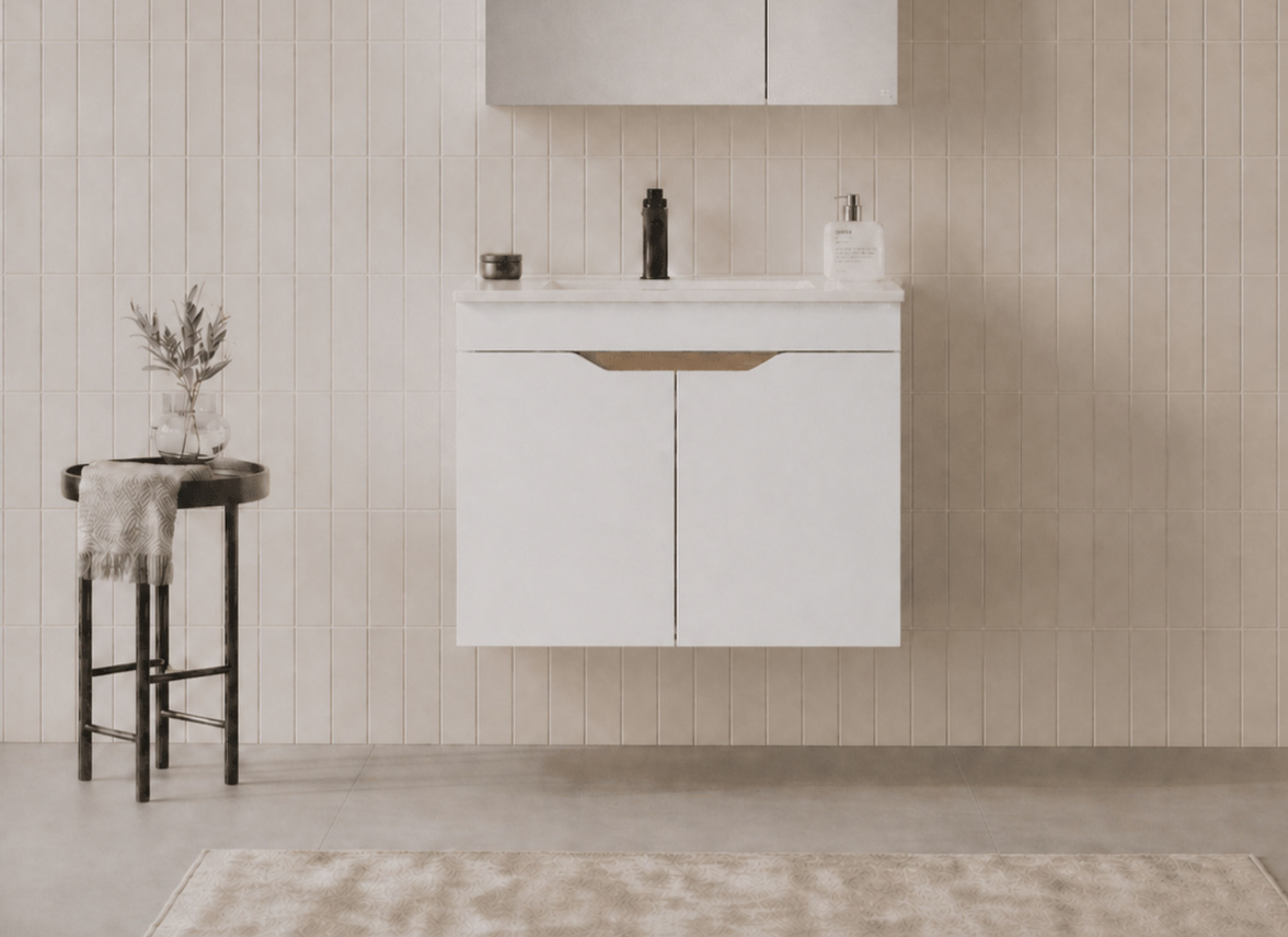 Orka Lena 65 cm Mat Beyaz Banyo Dolabı Alt Modül Ve Lavabo (Kapaklı), 5008807ORKA5008807Lavabo Dolabı