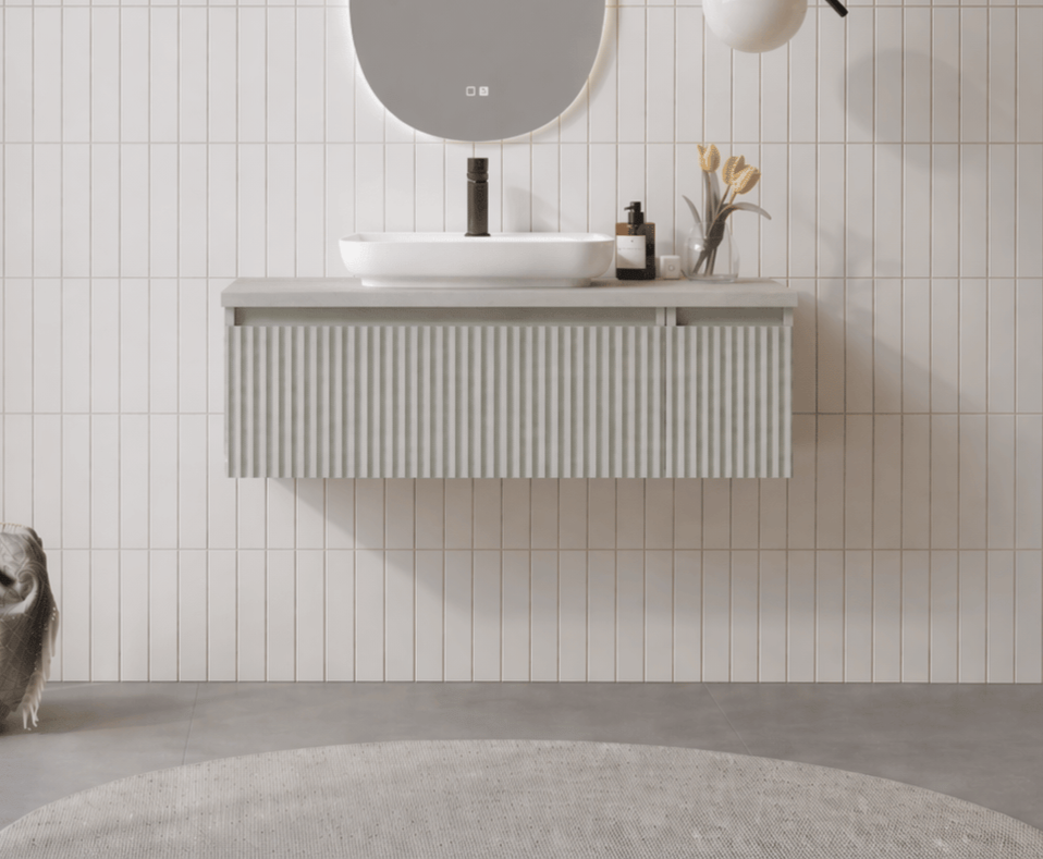 Orka Lentia 100 cm Mat Kaşmir Banyo Dolabı Alt Modül Ve Lavabo, 5007088ORKA5007088Lavabo Dolabı