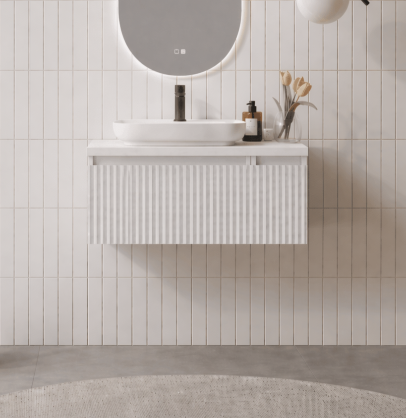 Orka Lentia 80 cm Mat Beyaz Banyo Dolabı Alt Modül Ve Lavabo, 5007081ORKA5007081Lavabo Dolabı