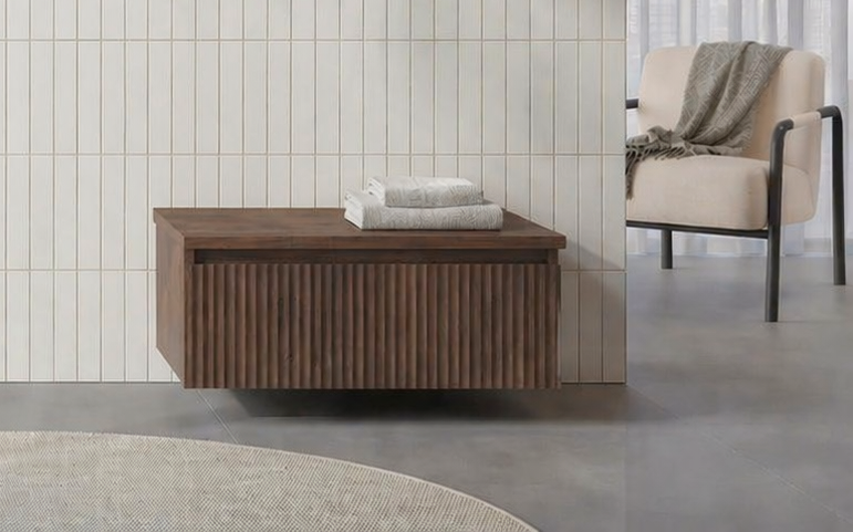Orka Lentia Alt Yan Modül, 80 cm, Ceviz, 3009221ORKA3009221Lavabo Dolabı