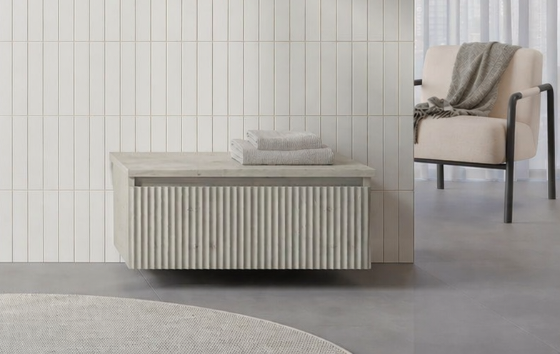 Orka Lentia Alt Yan Modül, 80 cm, Mat Kaşmir, 3009219ORKA3009219Lavabo Dolabı