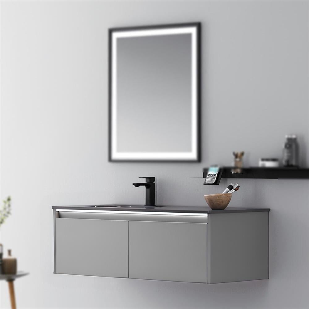 Orka Lisbon 110 cm Mat Gri Banyo Dolabı TakımıORKA5000398Banyo Dolabı Takımı