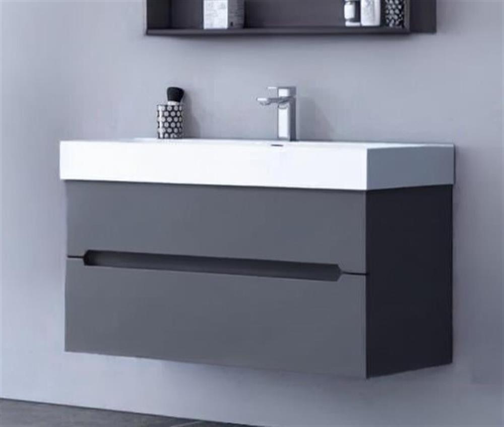 Orka Malta 100 cm Antrasit Banyo Dolabı Alt Modül ve LavaboORKA5001482Lavabo Dolabı