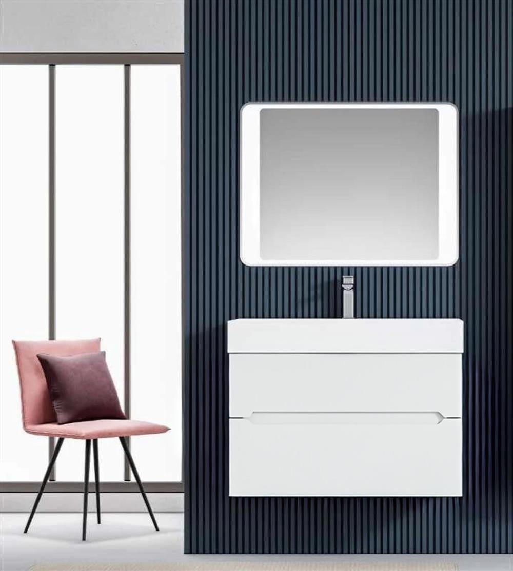 Orka Malta 80 cm Mat Beyaz Banyo Dolabı TakımıORKA5000415Banyo Dolabı Takımı