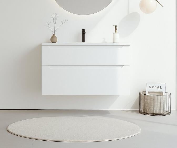 Orka Messina 100 cm Mat Beyaz Banyo Dolabı Alt Modül Ve LavaboORKA5006673Lavabo Dolabı