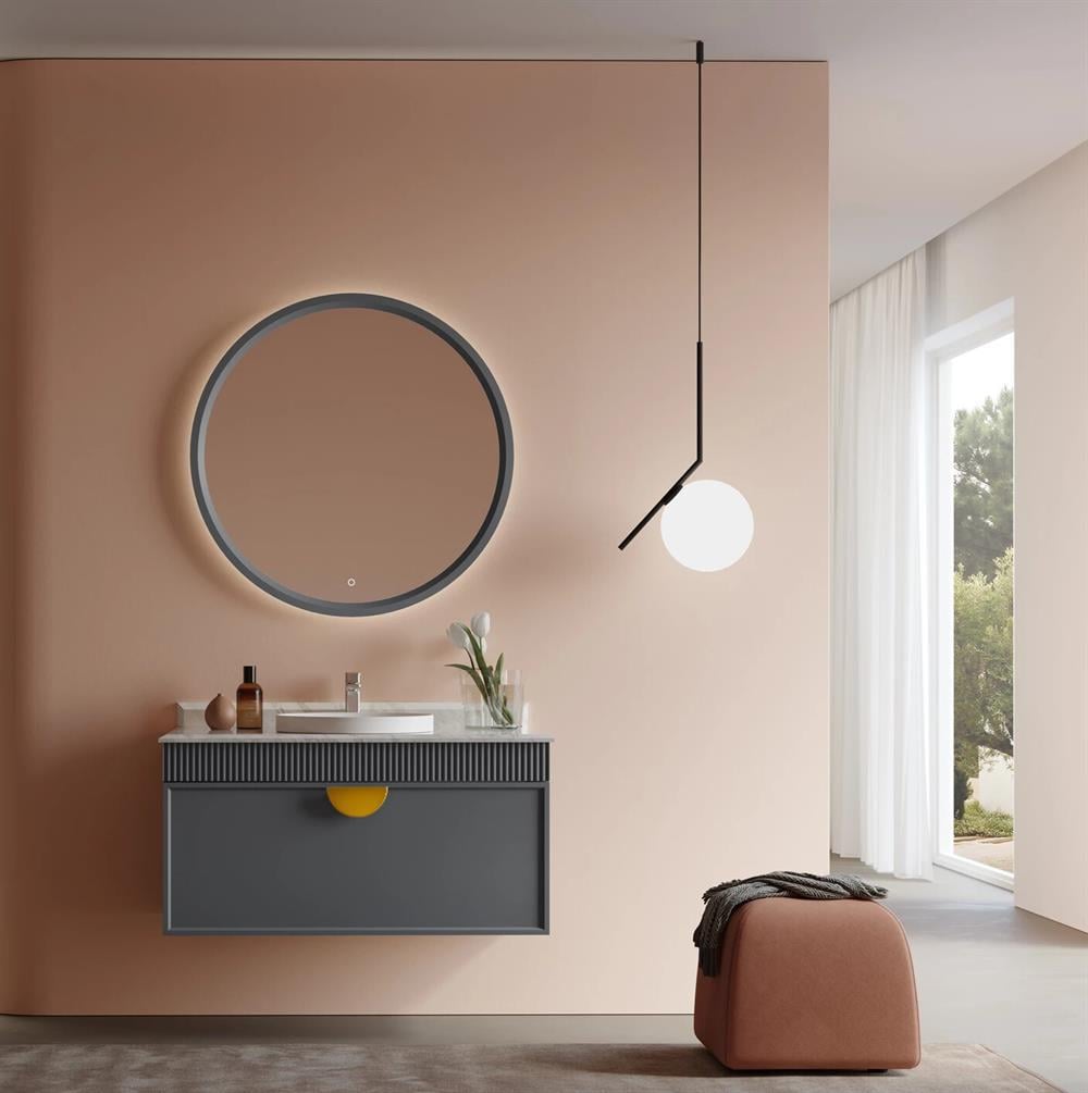 Orka Molino 102 cm Mat Antrasit Lake Banyo Dolabı TakımıORKA5004649Banyo Dolabı Takımı