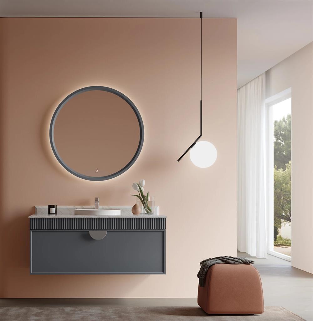 Orka Molino 122 cm Mat Antrasit Lake Banyo Dolabı TakımıORKA5004656Banyo Dolabı Takımı