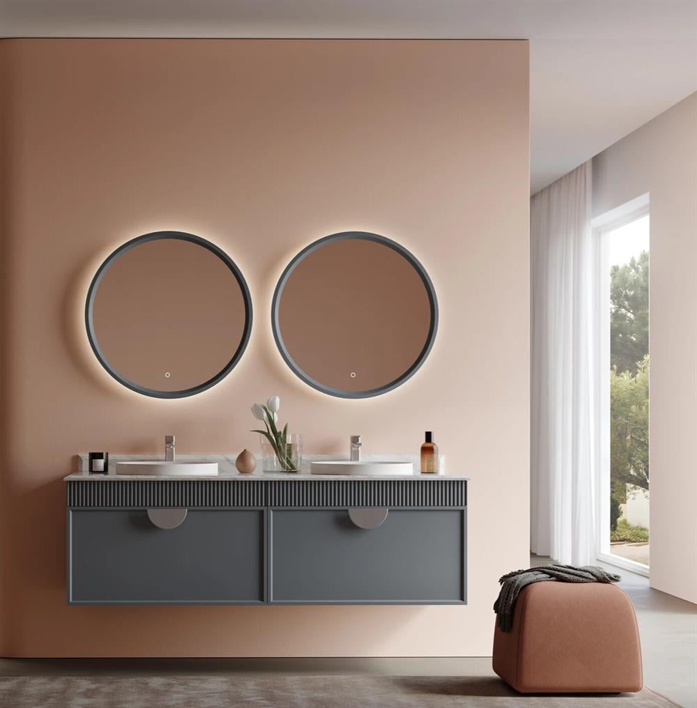 Orka Molino 160 cm Mat Antrasit Lake Banyo Dolabı TakımıORKA5004657Banyo Dolabı Takımı
