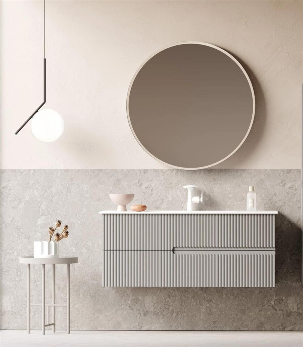 Orka Moonlight 120 cm Mat Vizon Banyo Dolabı TakımıORKA5000450Banyo Dolabı Takımı