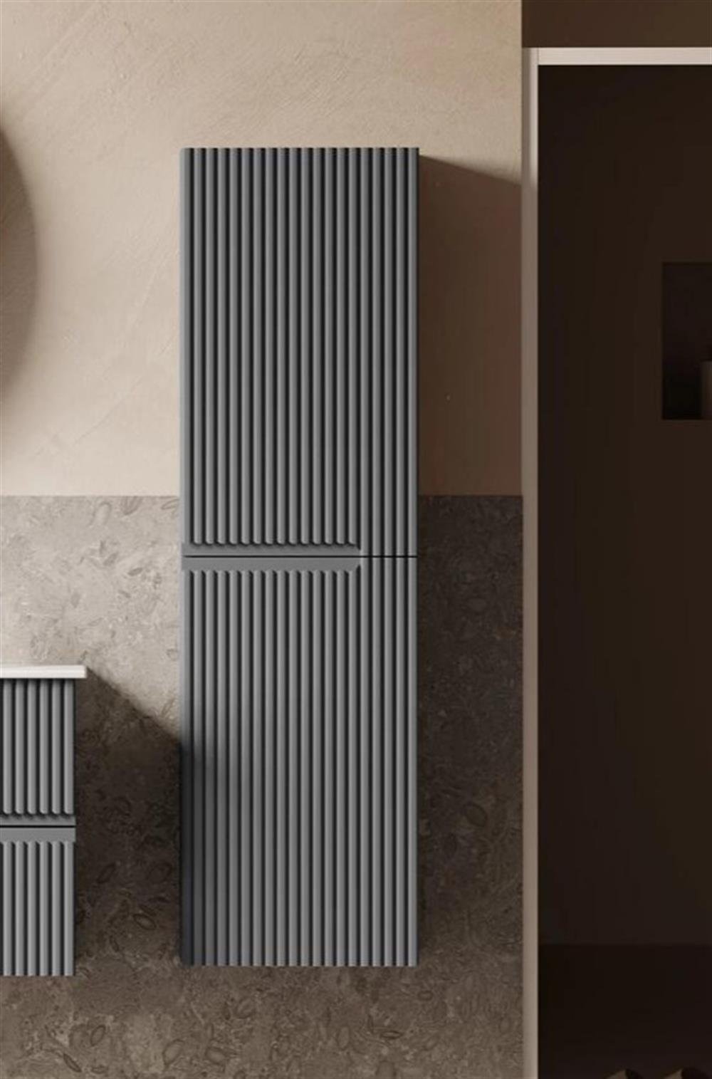 Orka Moonlight 40 cm Gri Banyo Boy Çamaşır DolabıORKA3001321Banyo Boy Dolabı Modelleri 