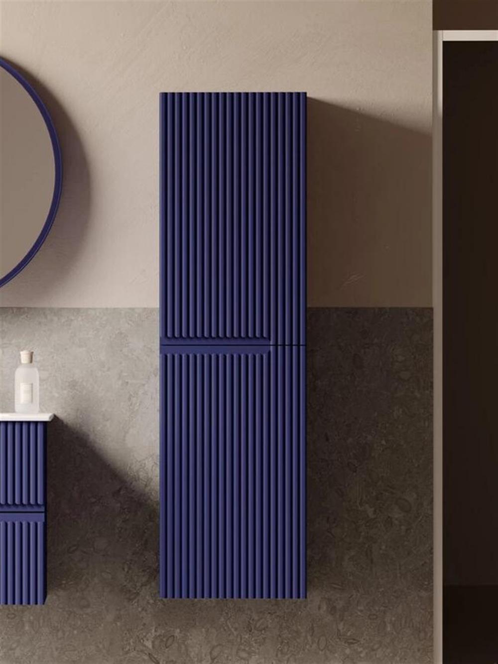 Orka Moonlight 40 cm Lacivert Banyo Boy Çamaşır DolabıORKA3001319Banyo Boy Dolabı Modelleri 