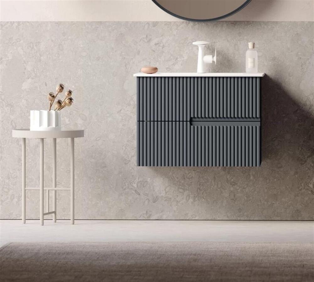 Orka Moonlight 70 cm Antrasit Banyo Dolabı Alt Modül ve LavaboORKA5006111Lavabo Dolabı
