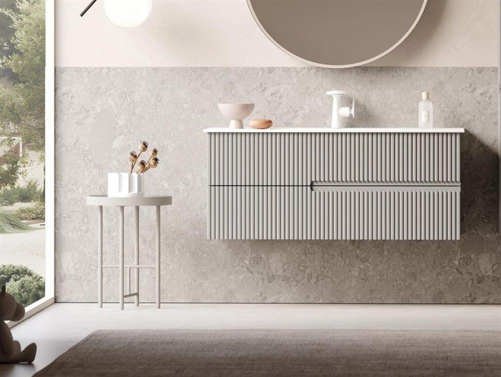 Orka Moonlight 90 cm Vizon Banyo Dolabı Alt Modül ve LavaboORKA5006058Lavabo Dolabı