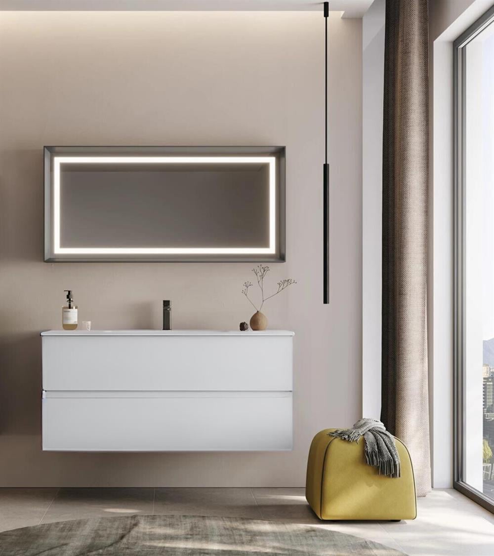 Orka Nest 120 cm Mat Beyaz  Banyo Dolabı TakımıORKA5000551Banyo Dolabı Takımı