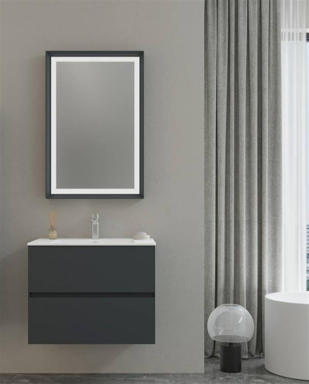Orka Nest 70 cm Mat Antrasit  Banyo Dolabı TakımıORKA5000544Banyo Dolabı Takımı