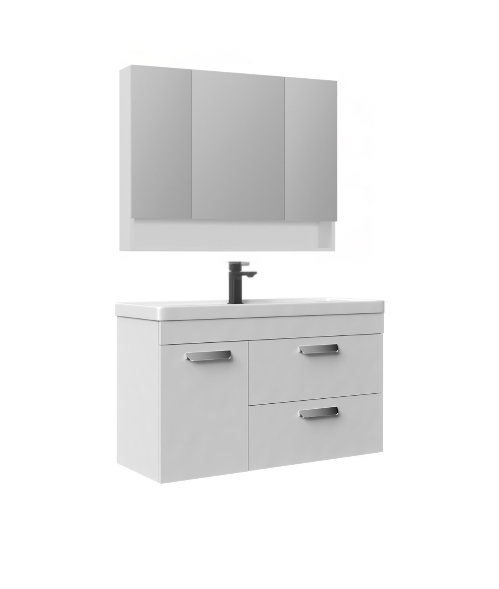 Orka Nova 100 cm Beyaz Banyo Dolabı TakımıORKA5000582Banyo Dolabı Takımı