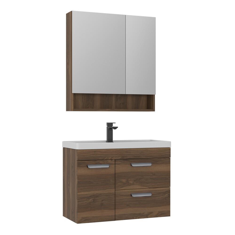 Orka Nova 80 cm Ceviz Banyo Dolabı TakımıORKA5000581Banyo Dolabı Takımı