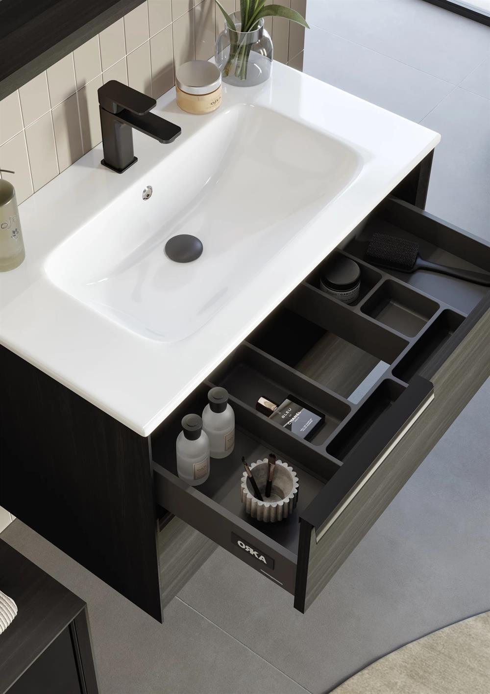 Orka Novento 120 cm Cabana Banyo Dolabı Alt Modül ve LavaboORKA5005051Lavabo Dolabı