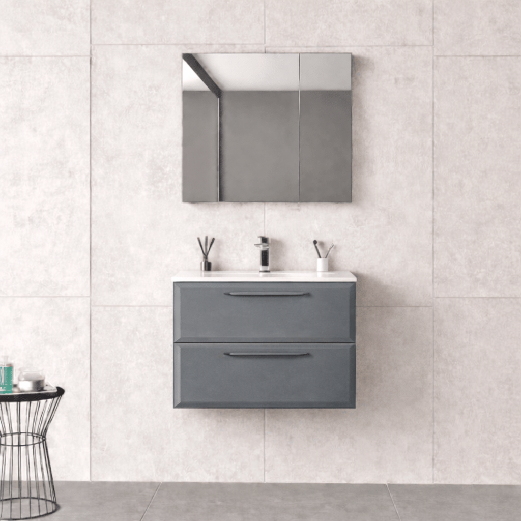 Orka Nuvola Banyo Dolabı Takımı, 65 cm, Parlak Lake Antrasit (Ledli-Dolaplı Ayna), 5000589ORKA5000589Banyo Dolabı Takımı