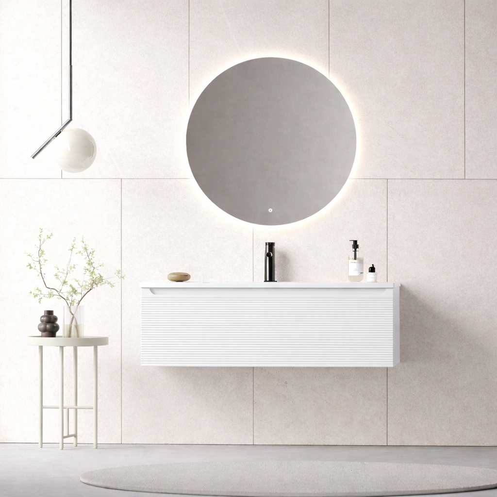Orka Olbia Banyo Dolabı Takımı, 100 cm, Mat Beyaz (Ledli Ayna), 5006689ORKA5006689Banyo Dolabı Takımı