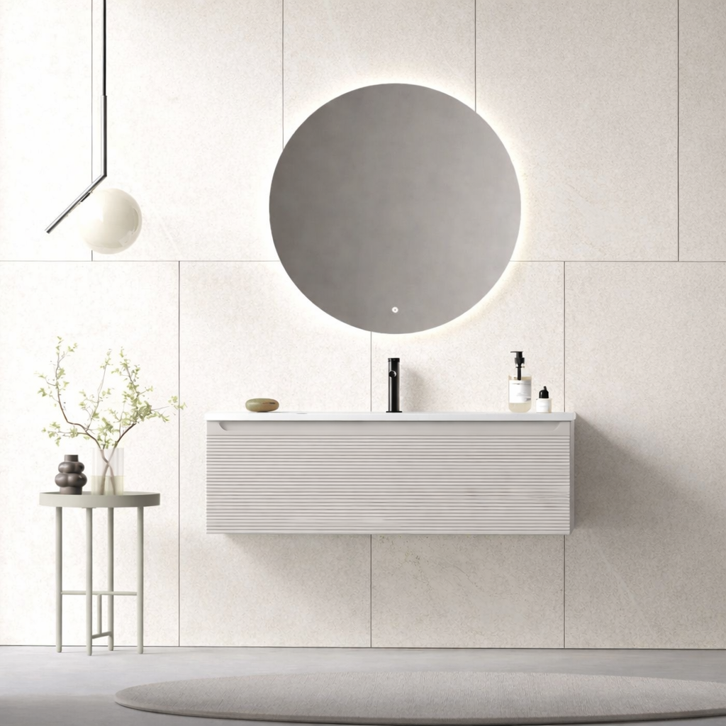 Orka Olbia Banyo Dolabı Takımı, 120 cm, Mat Kaşmir (Ledli Ayna), 5006693ORKA5006693Banyo Dolabı Takımı