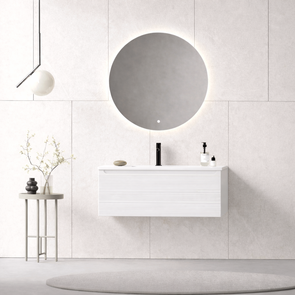 Orka Olbia Banyo Dolabı Takımı, 80 cm, Mat Beyaz (Ledli Ayna), 5006686ORKA5006686Banyo Dolabı Takımı