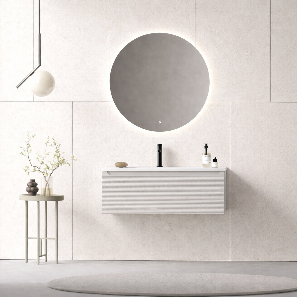 Orka Olbia Banyo Dolabı Takımı, 80 cm, Mat Kaşmir (Ledli Ayna), 5006687ORKA5006687Banyo Dolabı Takımı