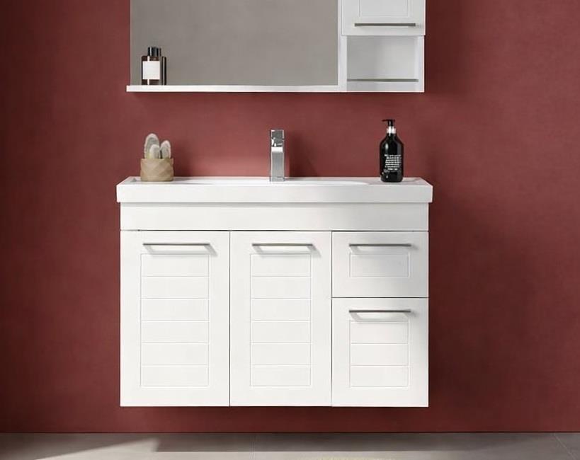 Orka Perge 85 cm Beyaz Banyo Dolabı Alt Modül ve LavaboORKA5001738Lavabo Dolabı